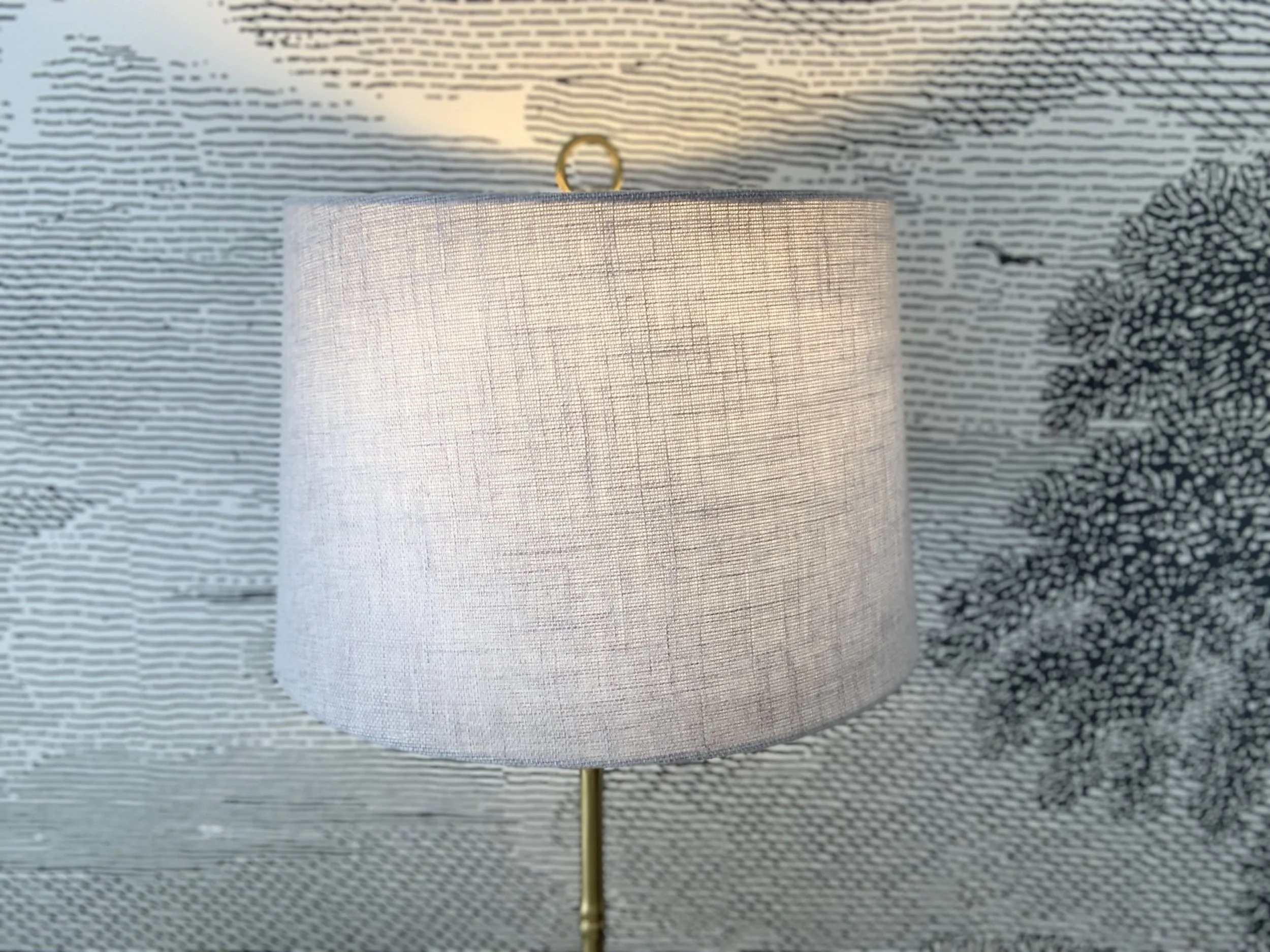 AFTER |. Trying out a couple of existing lamps in the home