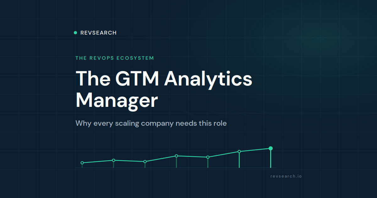 The GTM Analytics Manager: Why Every Scaling Company Needs This Role