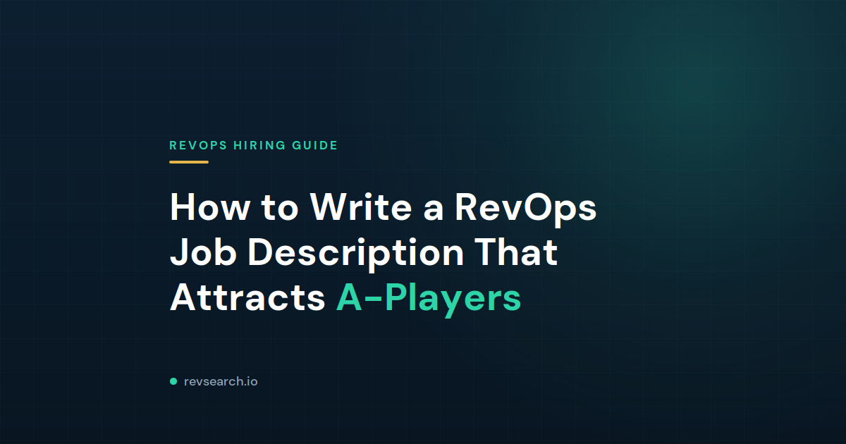 How to Write a RevOps Job Description That Attracts A-Players