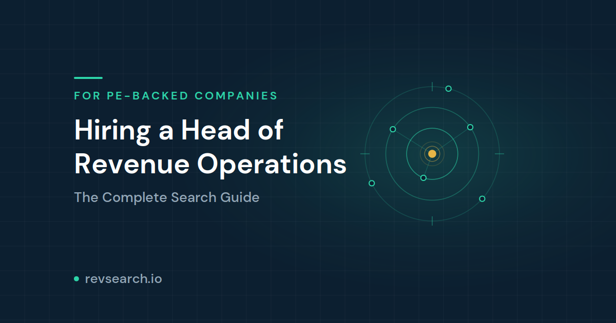 Hiring a Head of Revenue Operations: The Complete Search Guide