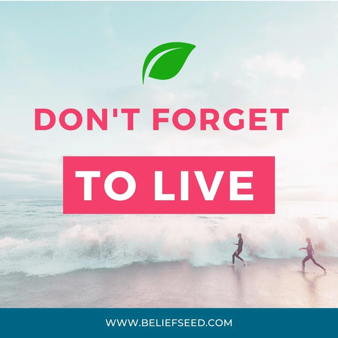 Whatever you're doing, don't forget to live.

Don't forget to breathe. Don't forget to enjoy. Don't forget to feel.

We are on this planet for what seems like such a short time. And yet, so often, we miss the moments. We focus on what we're after, mi