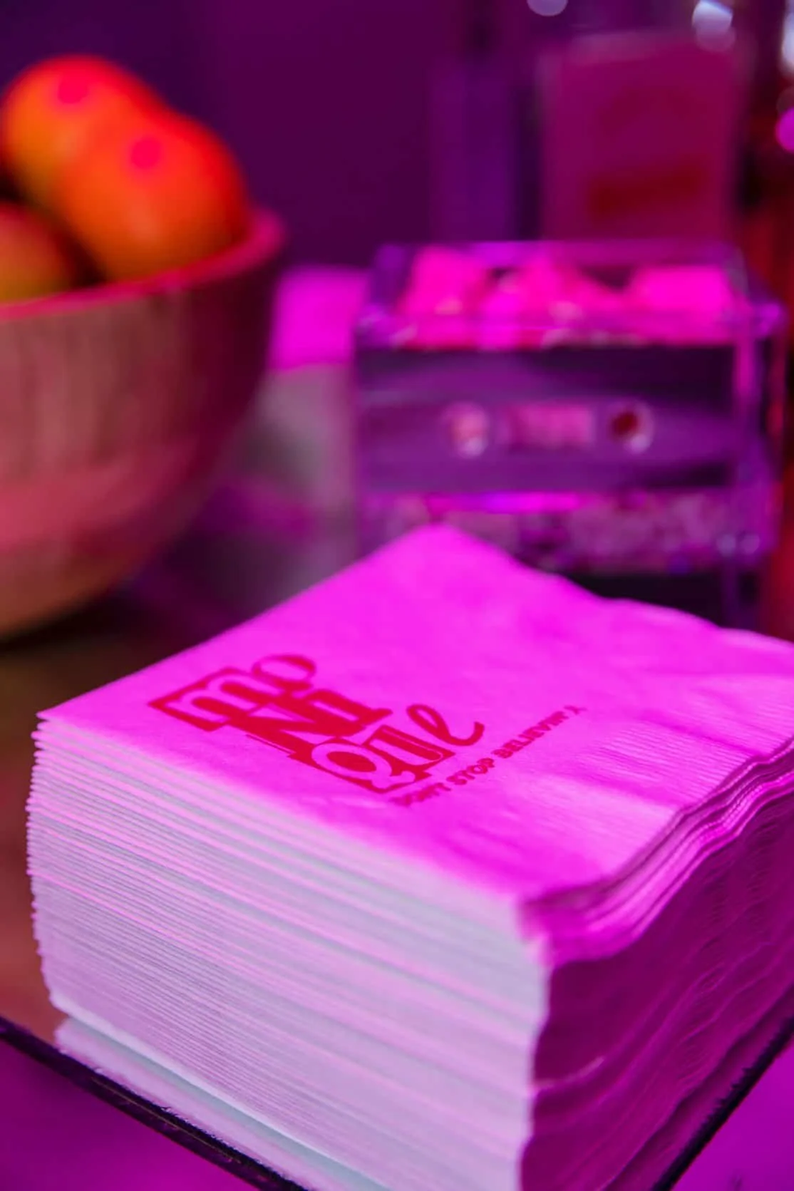 Monique's 80’s Themed Remission Celebration Cocktail Napkins