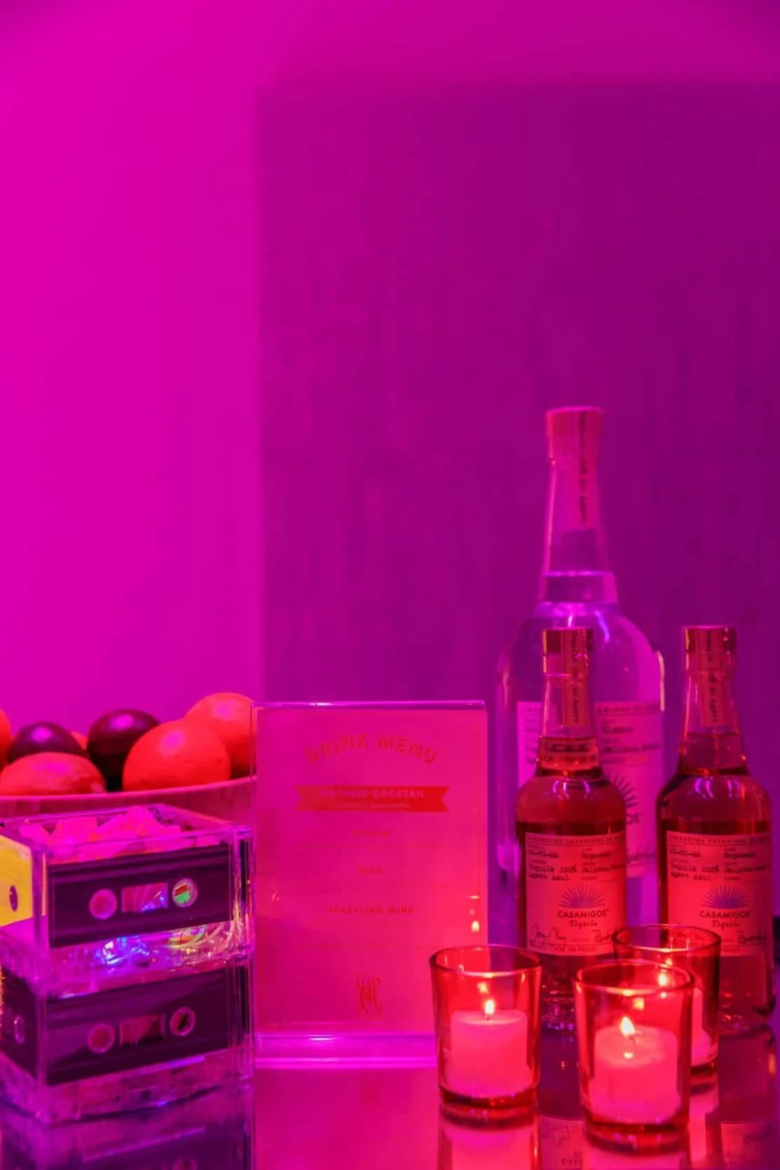 Monique's 80’s Themed Remission Celebration Cocktail Decor