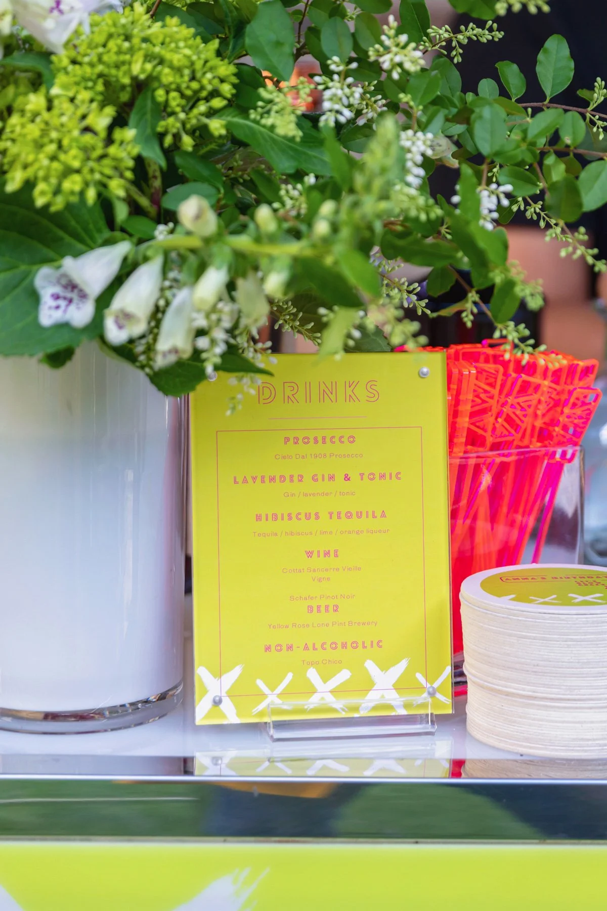 Planned With I Event Planning & Design I Anna's Classic Neon Birthday Party Dinner Celebration