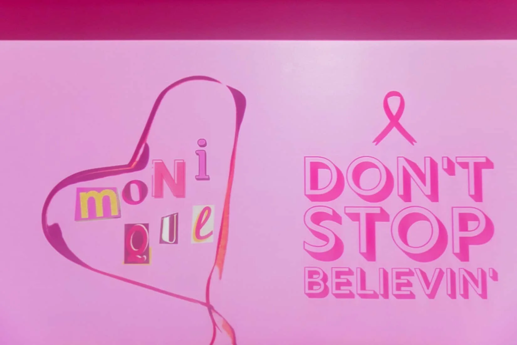 Monique's 80’s Themed Remission Celebration Mural