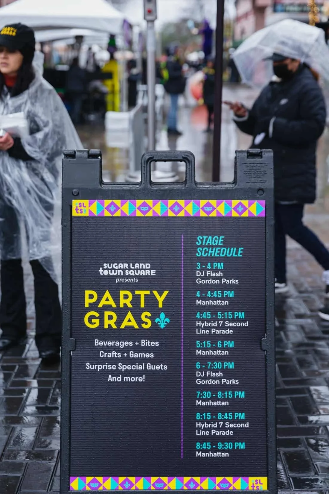 Mardi Gras Block Party at Sugar Land Town Square