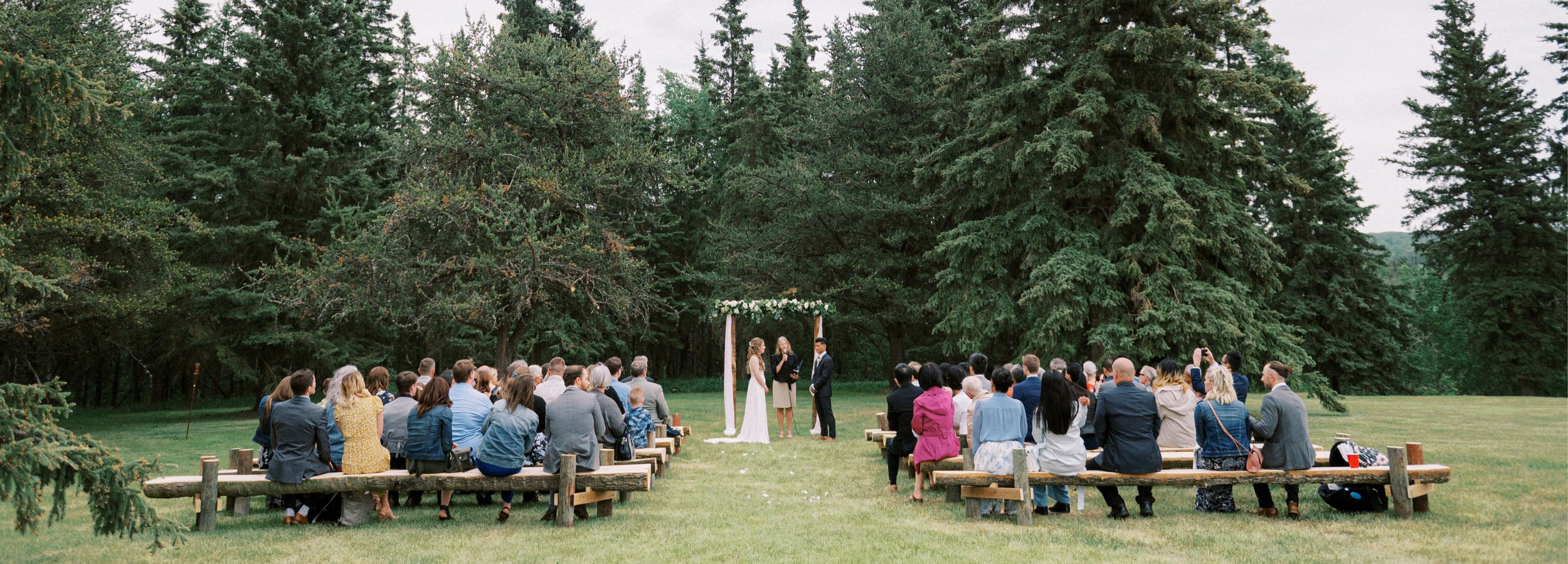 Pine Valley Resort Wedding Ceremony Banner Image Tawatinaw, Alberta.jpg