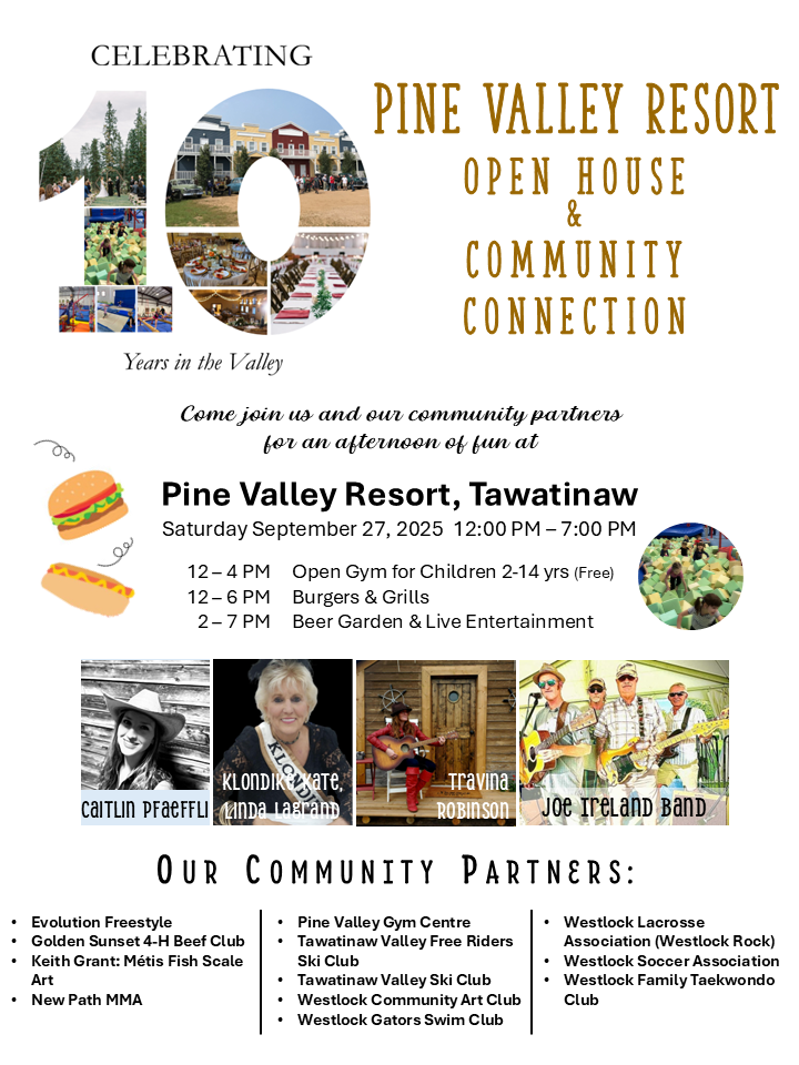 Celebrating 10 Years in the Valley:           Pine Valley Resort Open House and Community Connection