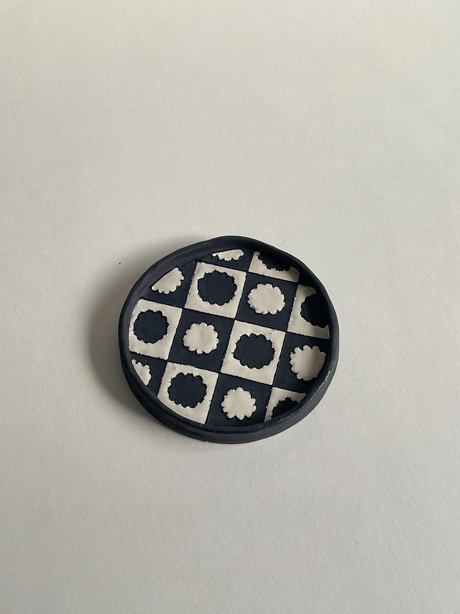 Checkered Trinket Dish