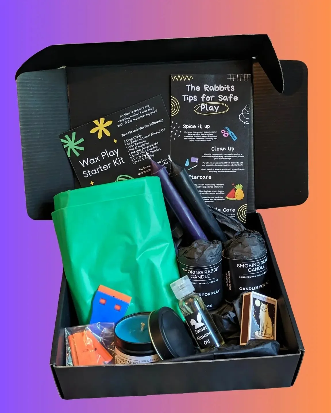 🔥 Exciting News from Smoking Rabbit Candle! 🔥
Our popular #WaxPlayKits are now online and ready to ignite your senses! Hand-poured in Kamloops, BC, each kit is crafted with care, ensuring a fun experience experience. Don&rsquo;t miss out&mdash;orde
