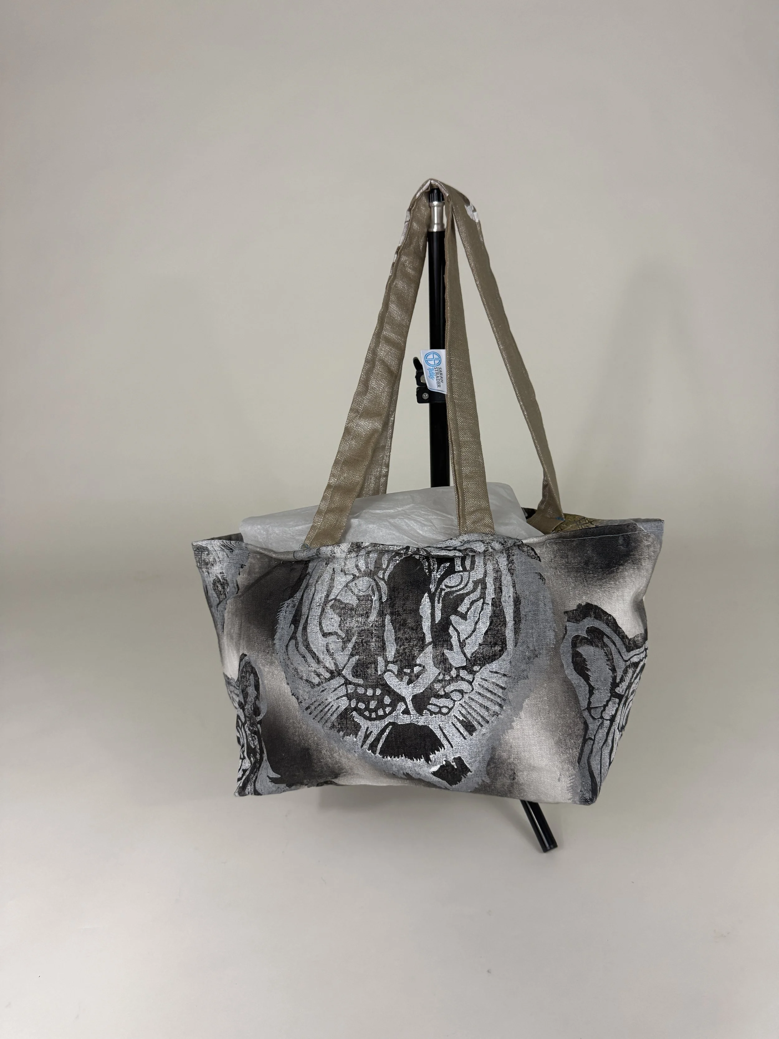 Small Tote Bag- Tigers and Pythons