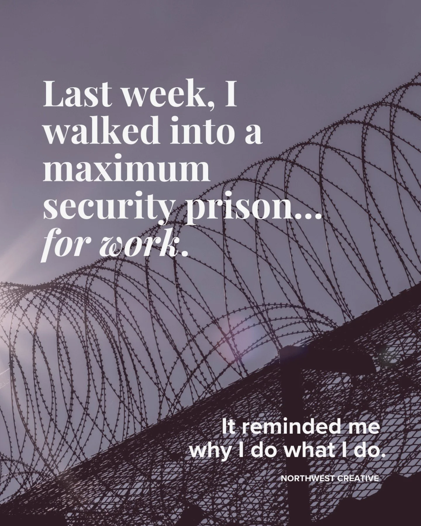 Last week, I walked into a maximum-security prison&hellip; for work. 😵

And no, that&rsquo;s not the kind of marketing meeting I&rsquo;m used to. But it ended up being one of the most inspiring experiences of my career.

I flew out to Wichita, Kansa