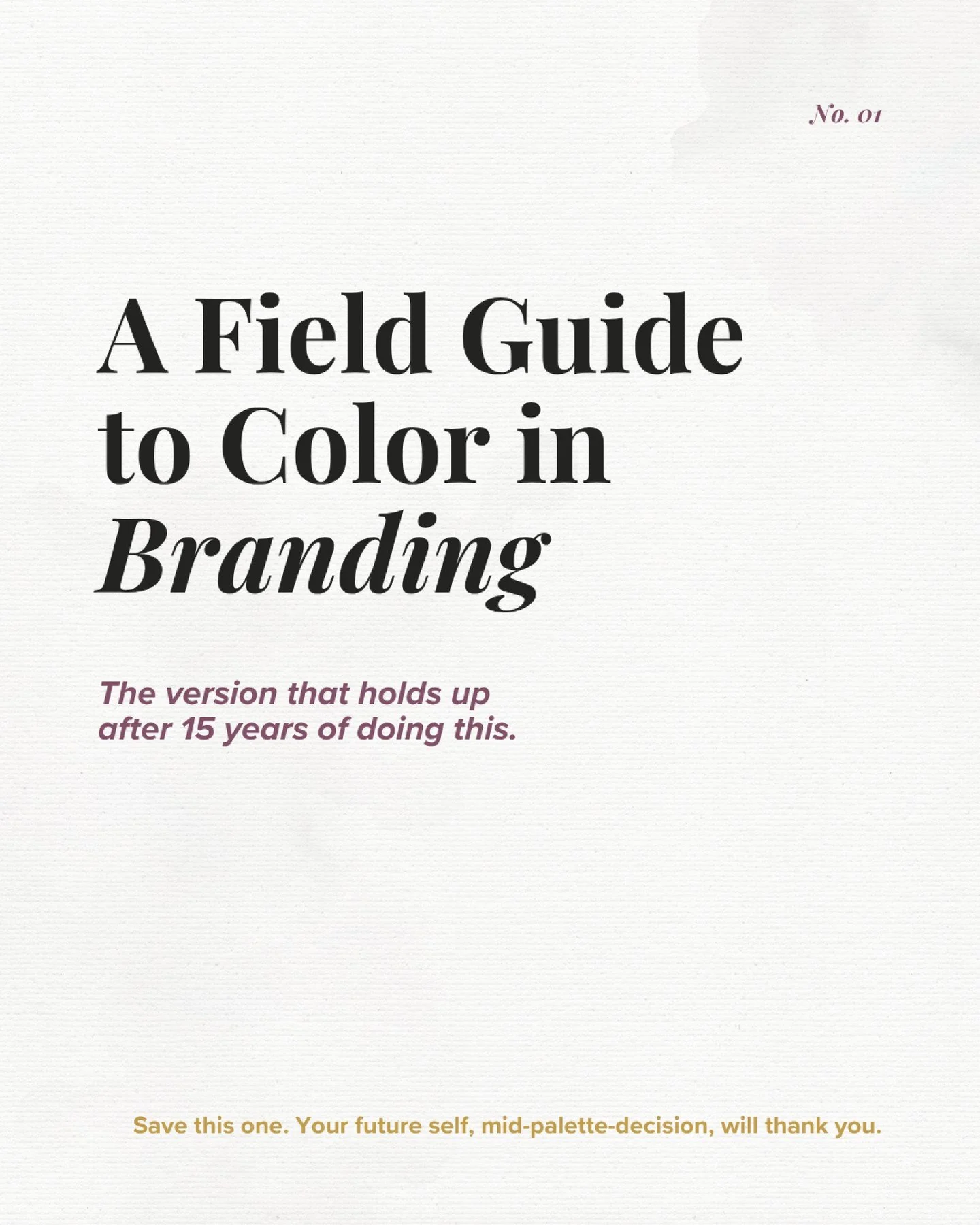 A field guide to color in branding 🎨

This is the version that holds up after 15+ years of doing this.

The color charts you'll find online treat color like it's the variable.

🔴 Red = energy
🔵 Blue = trust
🟢 Green = nature

These might seem tidy