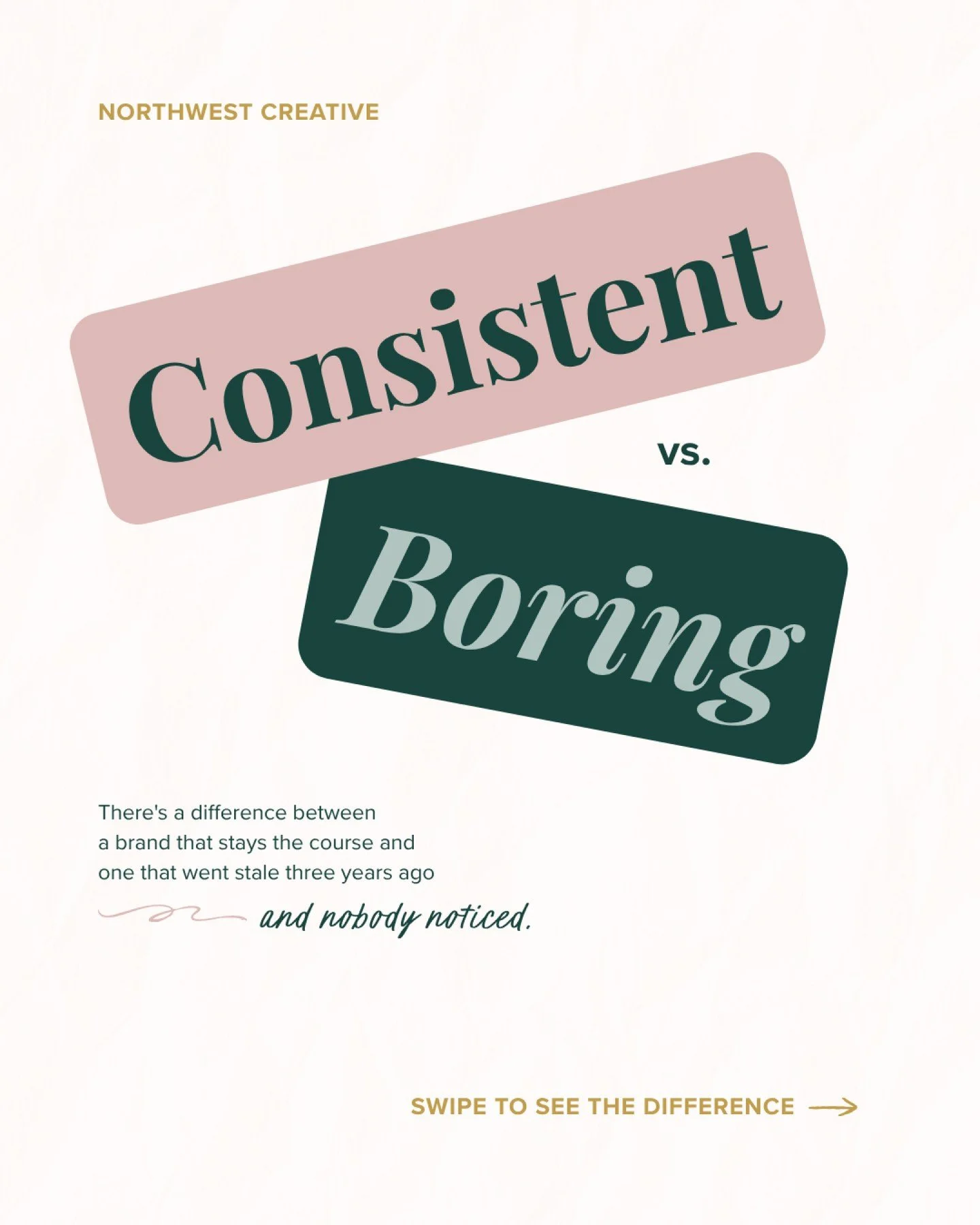 I love brand design. ✨

A whole design system comes together and lasts for years to come.

It gets integrated into every part of the business so beautifully!

But I often see marketers get paralyzed or stuck with the use of their brand elements. Like