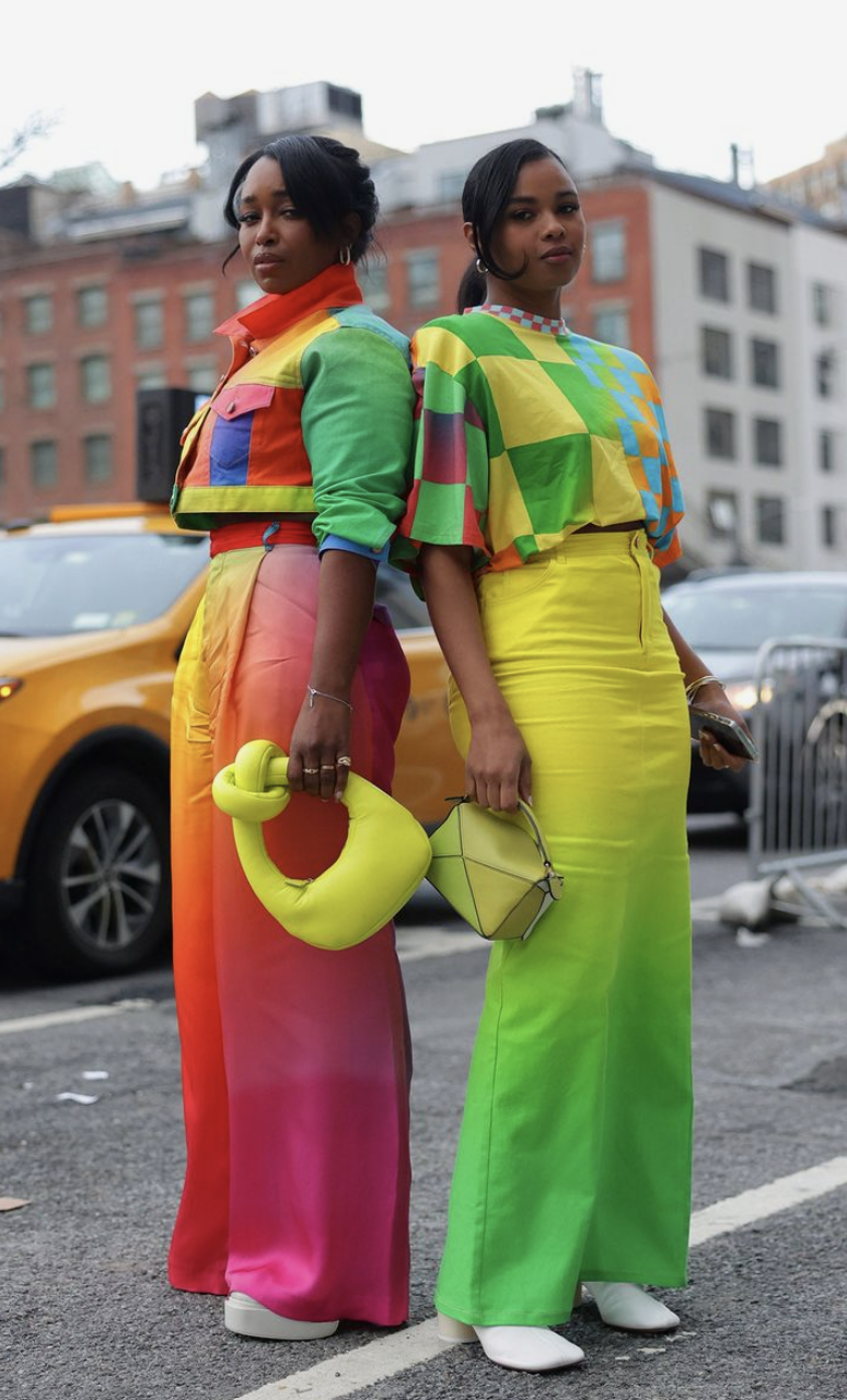 Neon Green And Orange Outfit Neon Orange Clogs Cute Summer Outfit