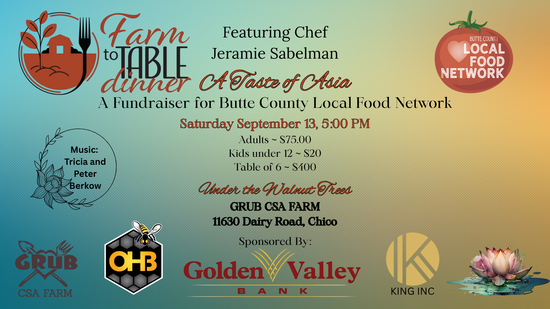 A Taste of Asia ! Farm to Table