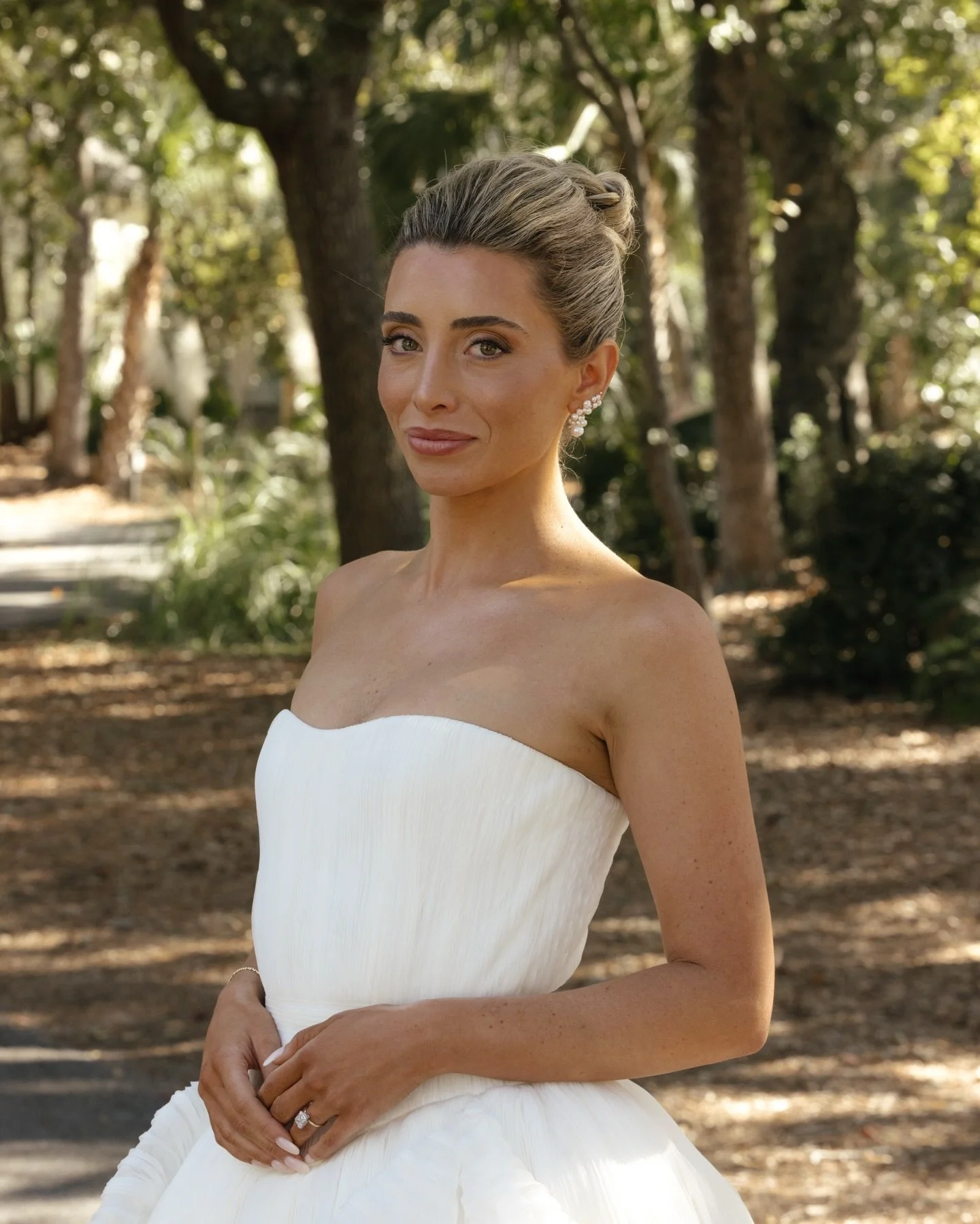 Three bridal looks. One weekend. Zero compromises.

Rehearsal &rarr; textured and intentionally undone.
Ceremony &rarr; a sculpted high bun that was the moment, with soft, effortless makeup on @laurenelizabeth.
After party &rarr; hair down in fifteen