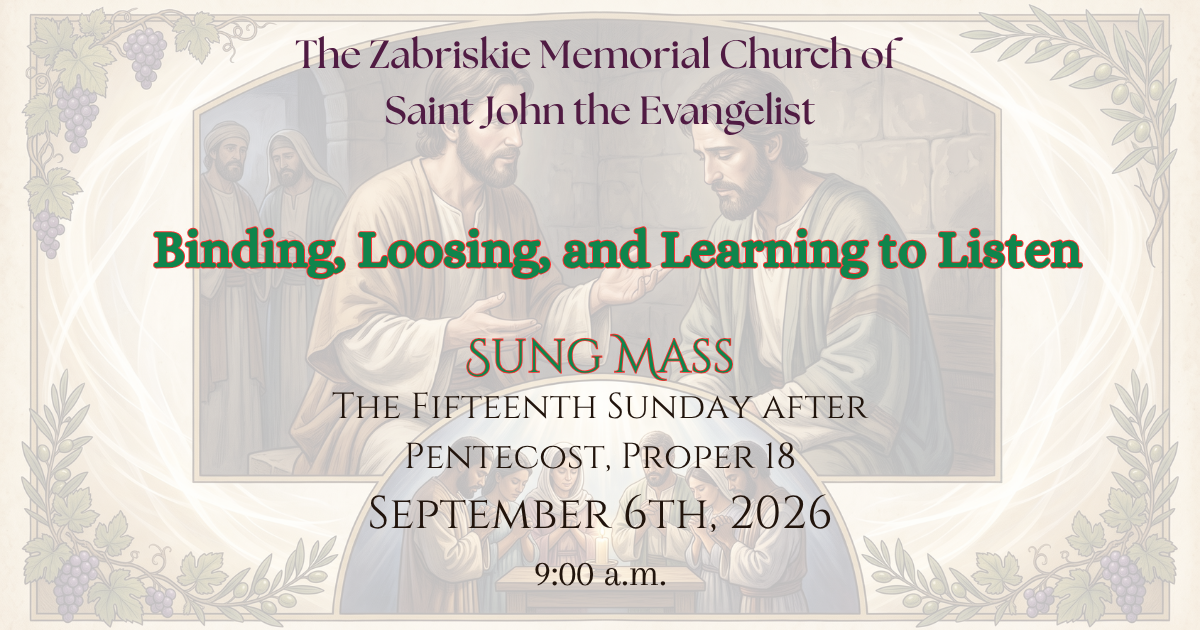 The Fifteenth Sunday after Pentecost, Proper 18