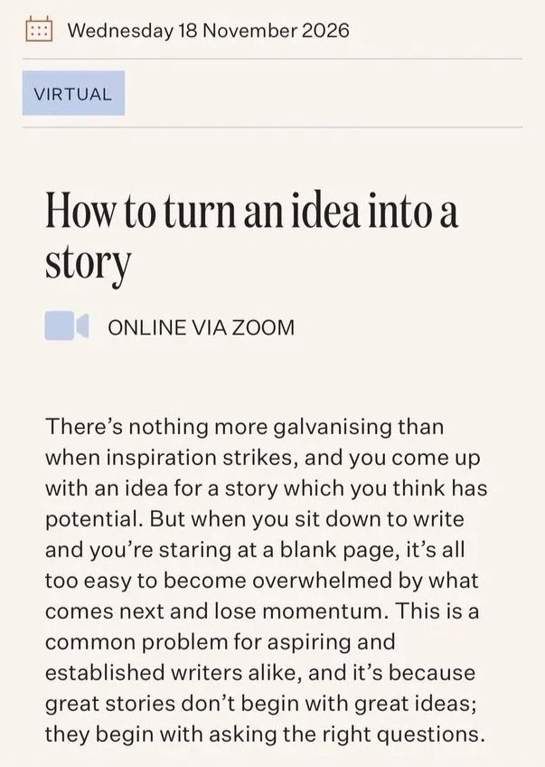 ASA Turn an Idea into a Story (1 hour)