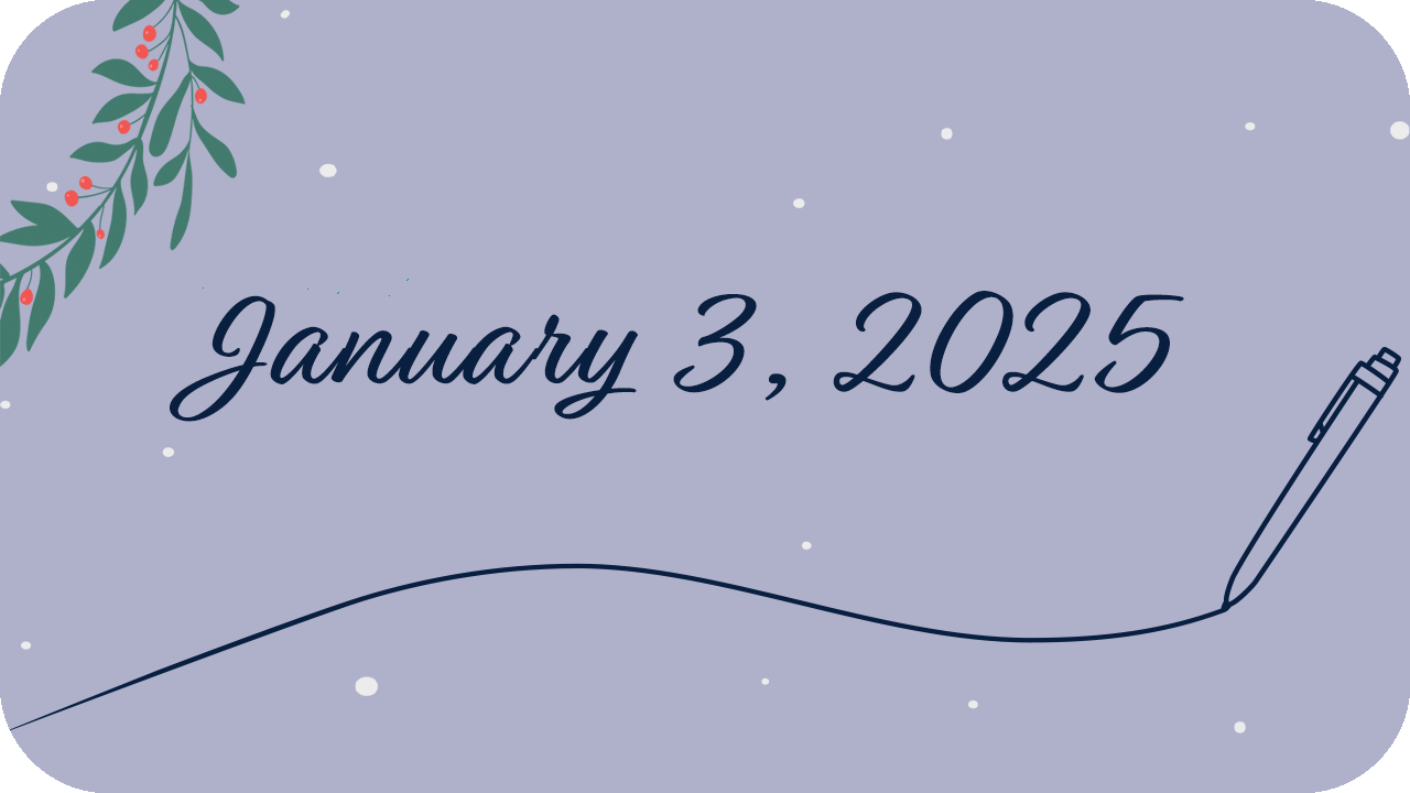 January 3, 2025