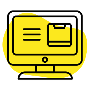 Illustration of a simple website