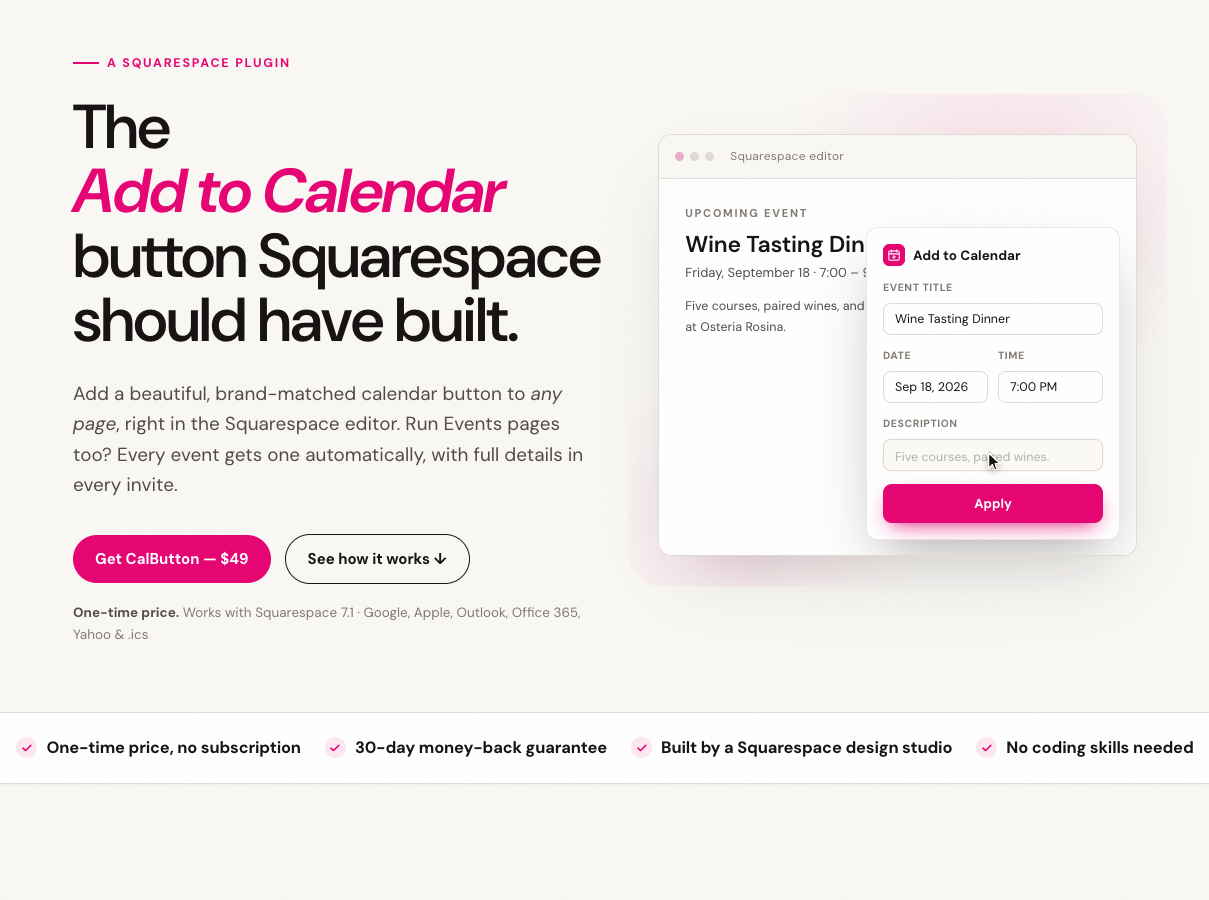 Why We Built an “Add to Calendar” Tool for Our Squarespace Clients