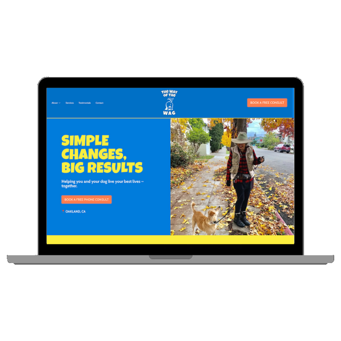 The Way of the Wag website designed and built by WeGo!