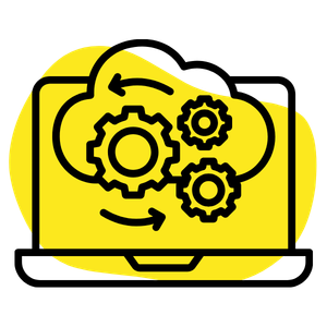 Illustration of many website platforms such as Squarespace, Wix, Wordpress, Webflow, etc.