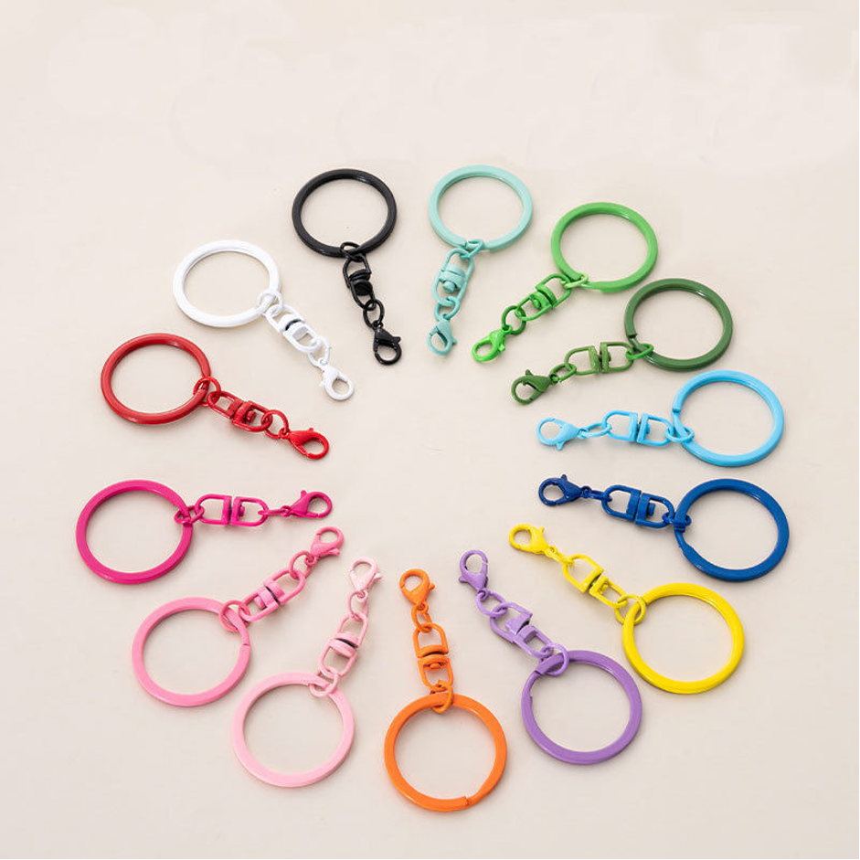 thumbnail image 2 of Lokey 12-Pack Assorted Metal Key Rings – Unique Oval & Split Rings For Keys Or Crafts 2 of 3