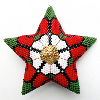 Tudor Rose Warped Square Star