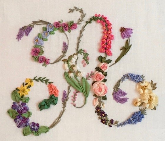 Silk Ribbon Initial A--Audra Kennedy.jpeg