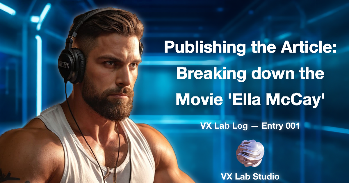 VX Lab Log — Entry 001: Ella McCay