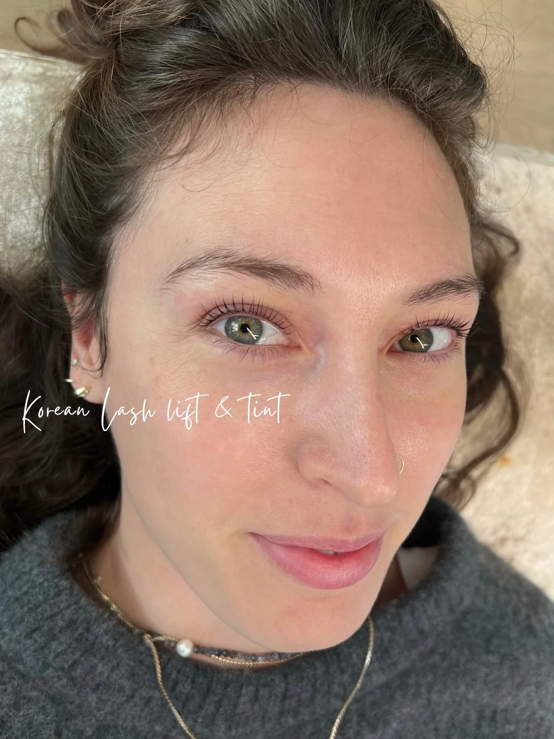 Lash lift and tint on natural lashes, Loesy Beauty Vancouver