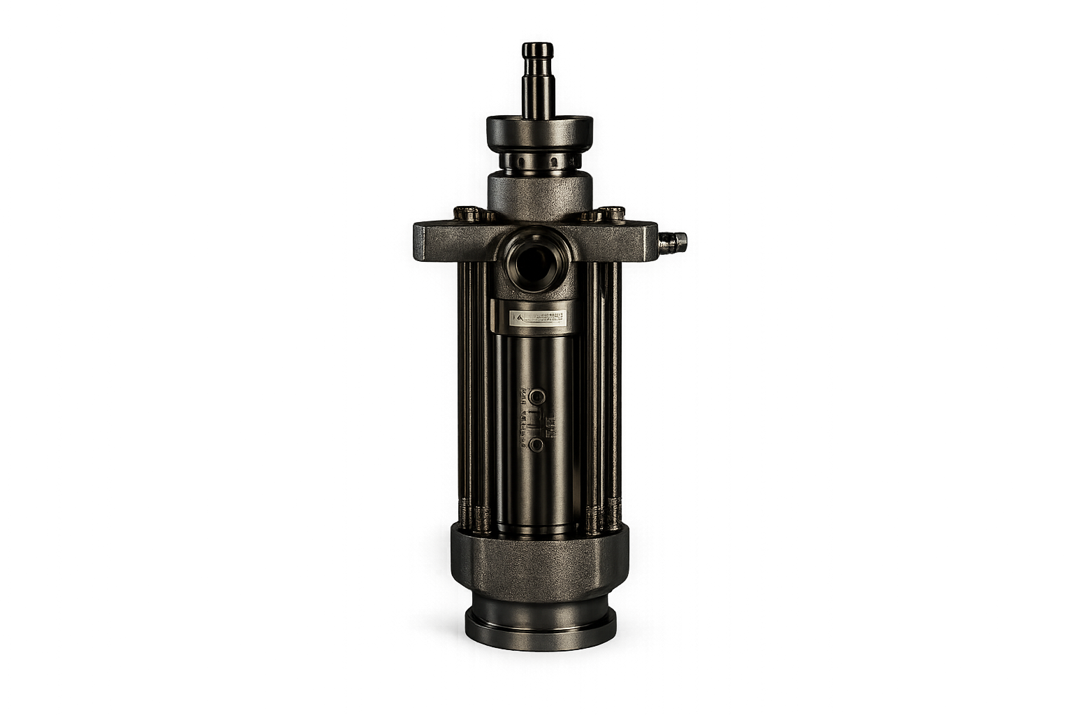 A close-up of a 2400 Graco displacement pump.