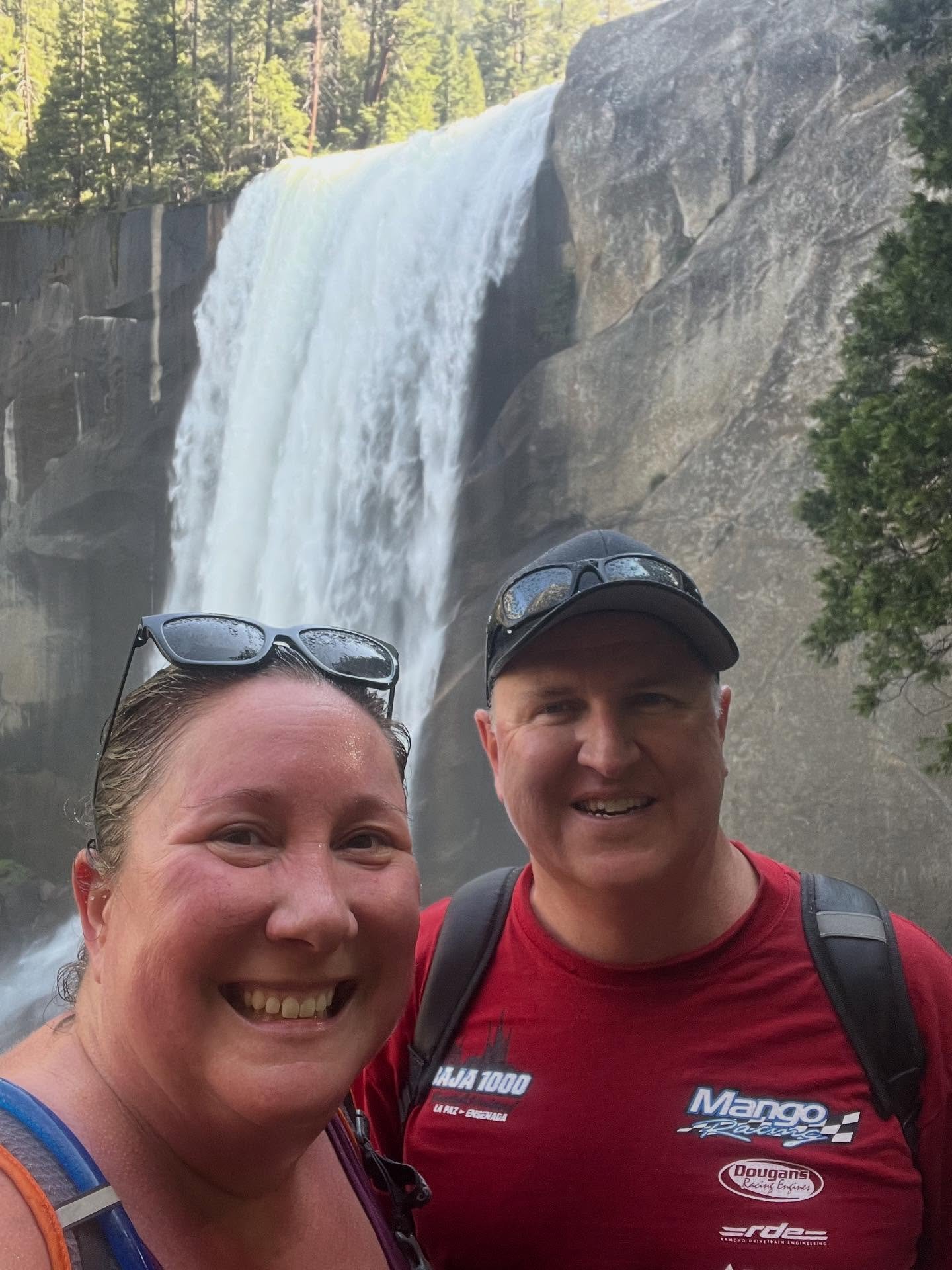 We hiked the Vernal Falls/Mist Trail to the bottom of Nevada Falls. 1,400 feet of elevation gain in 3.5 miles. It&rsquo;s a doozy. We hiked this a few years ago and the first thing I noticed was that no one was smiling even on the way down. The sign 