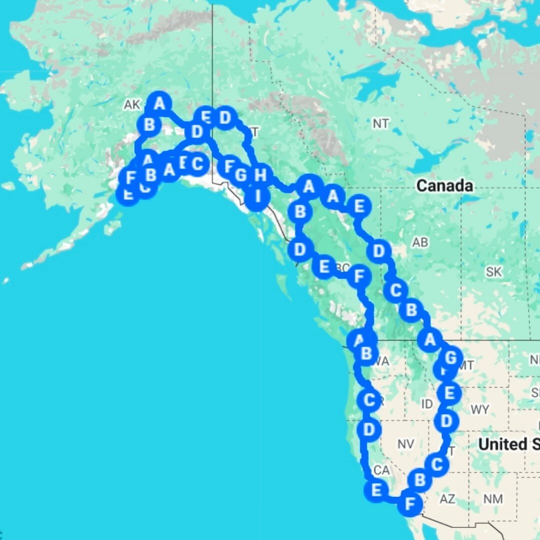 The 2026 route to Alaska is officially underway. We will have driven about 10,000 miles by December. First stop, Las Vegas! Here&rsquo;s to new adventures!!!