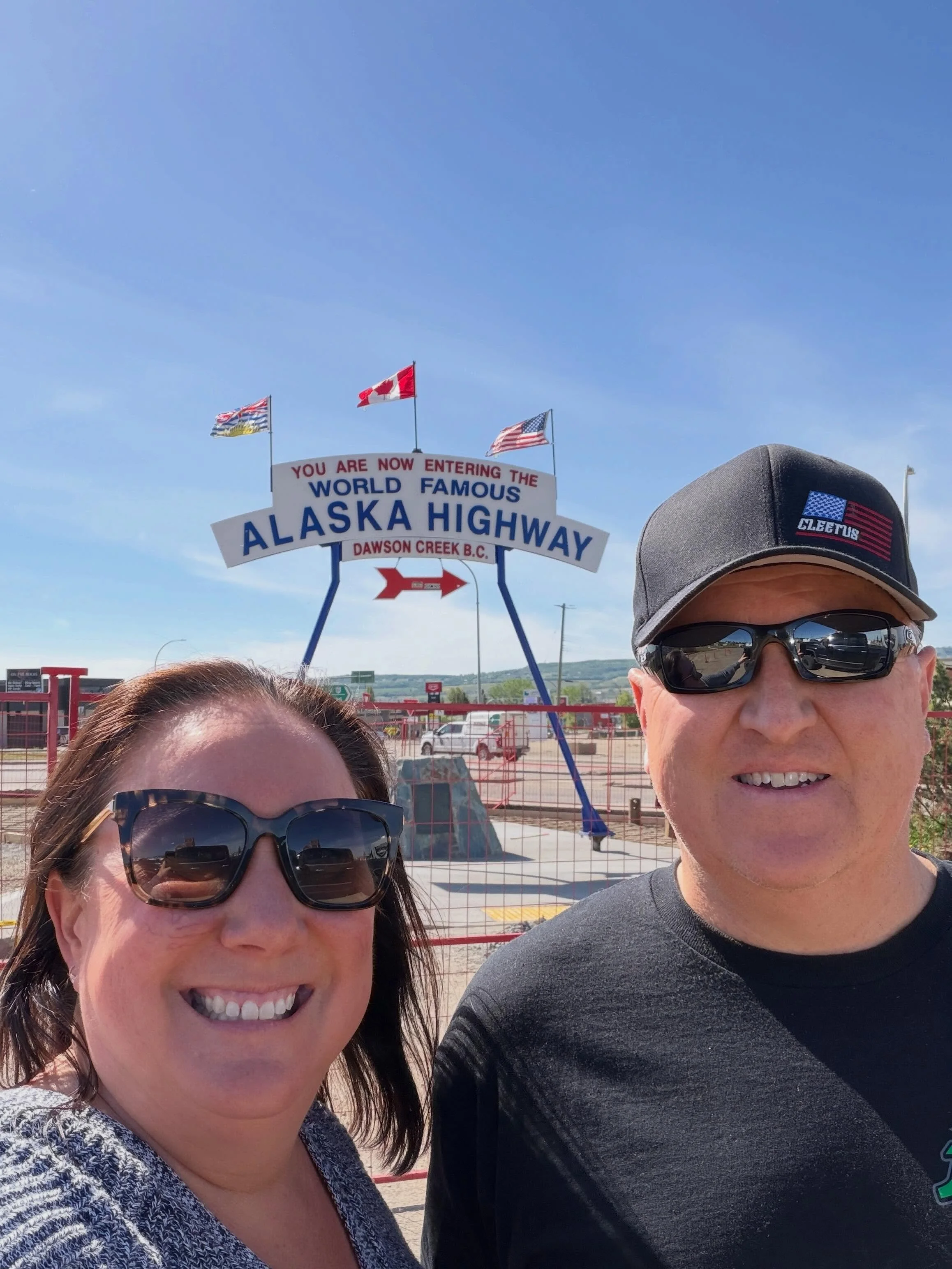 We officially made it to Mile 0 of the Alaska Highway&hellip;but we&rsquo;re still in Canada. Dawson Creek, Canada. 

Since we left Palm Desert on April 1st we have been 2,100 miles to get to this point. We have 1,450 more miles to get to Fairbanks, 