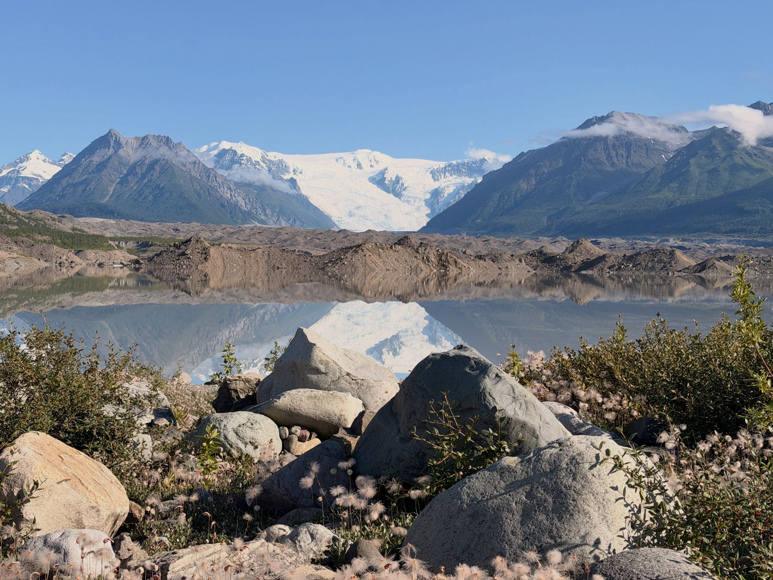 Morning views. #glacierviews #mccarthy #alaska