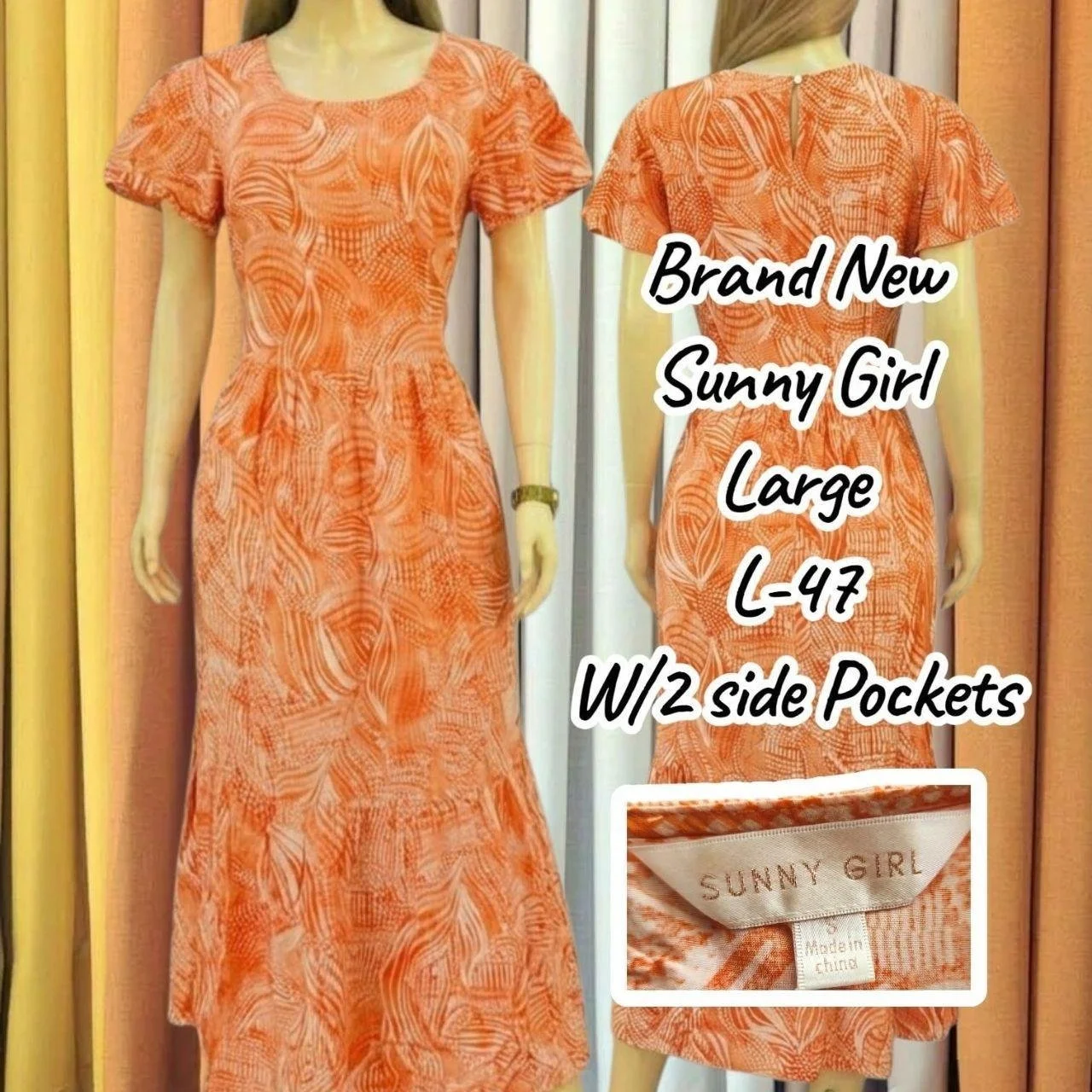 🧡 Brand New Sunny Girl Printed Pockets 🧡