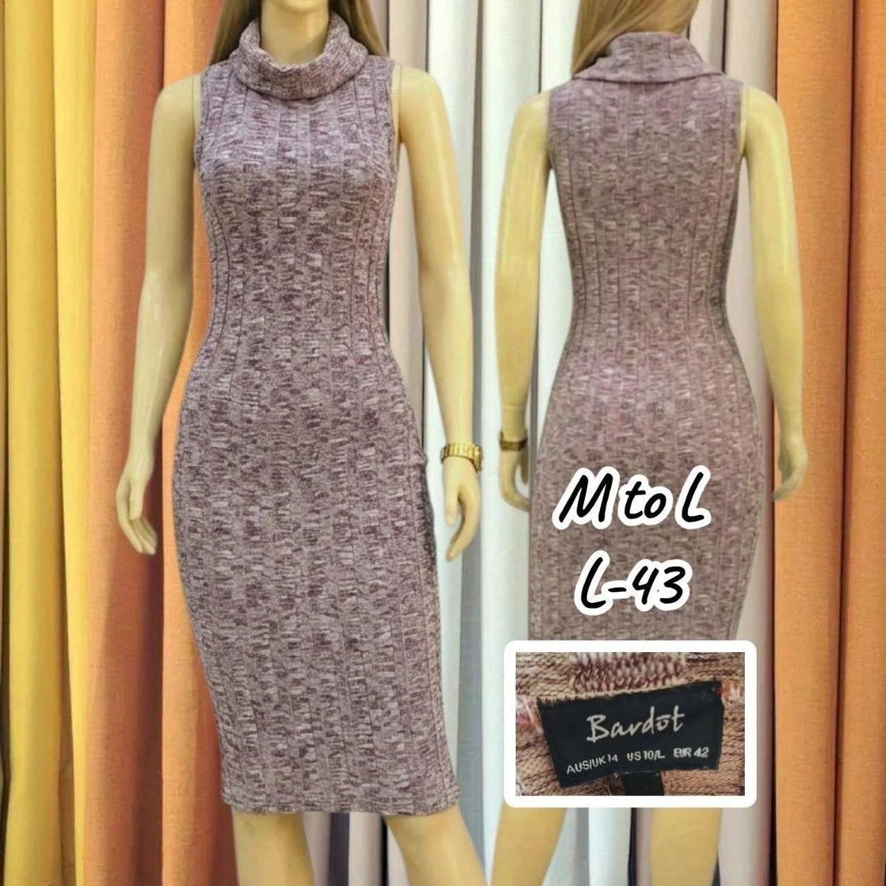 🤍 Bardot Knit Bodycon  🤍