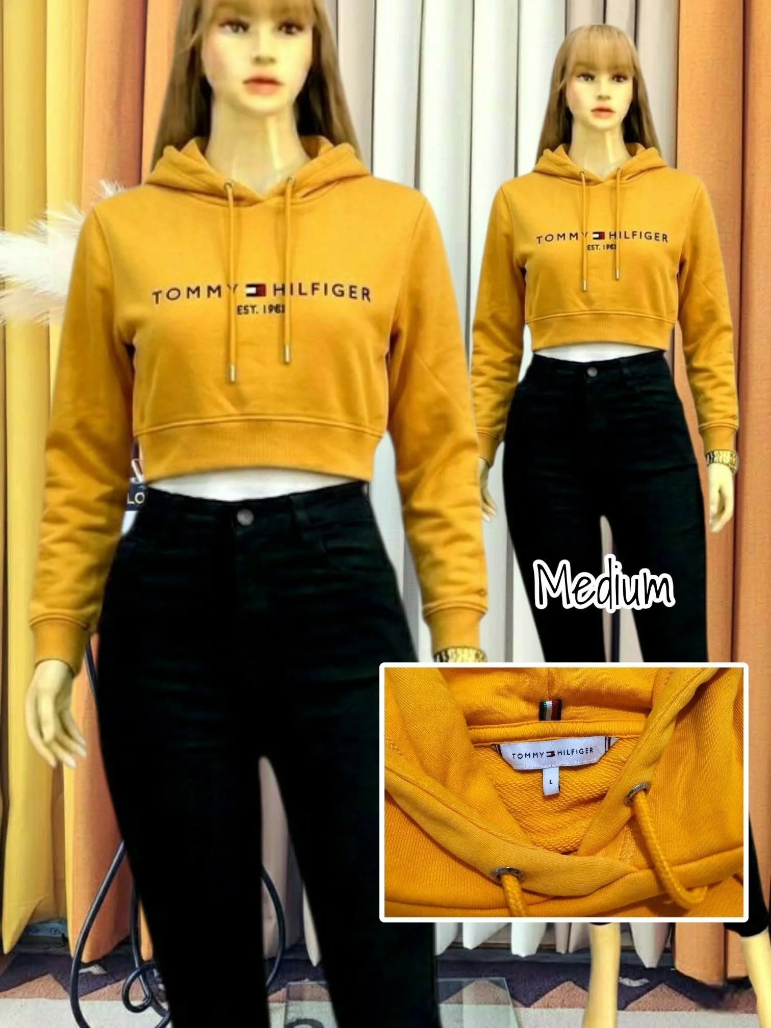 💛 Authentic Tommy Hilfiger Cropped Hoodie 💛
