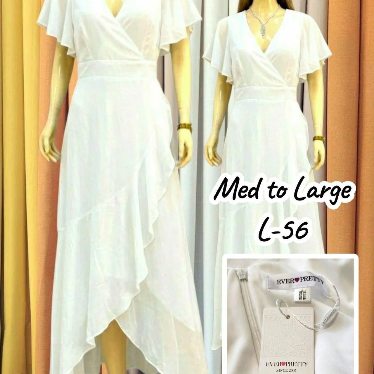 🤍 Ever-Pretty White Maxi Dress | Brand New with Tags 🤍
