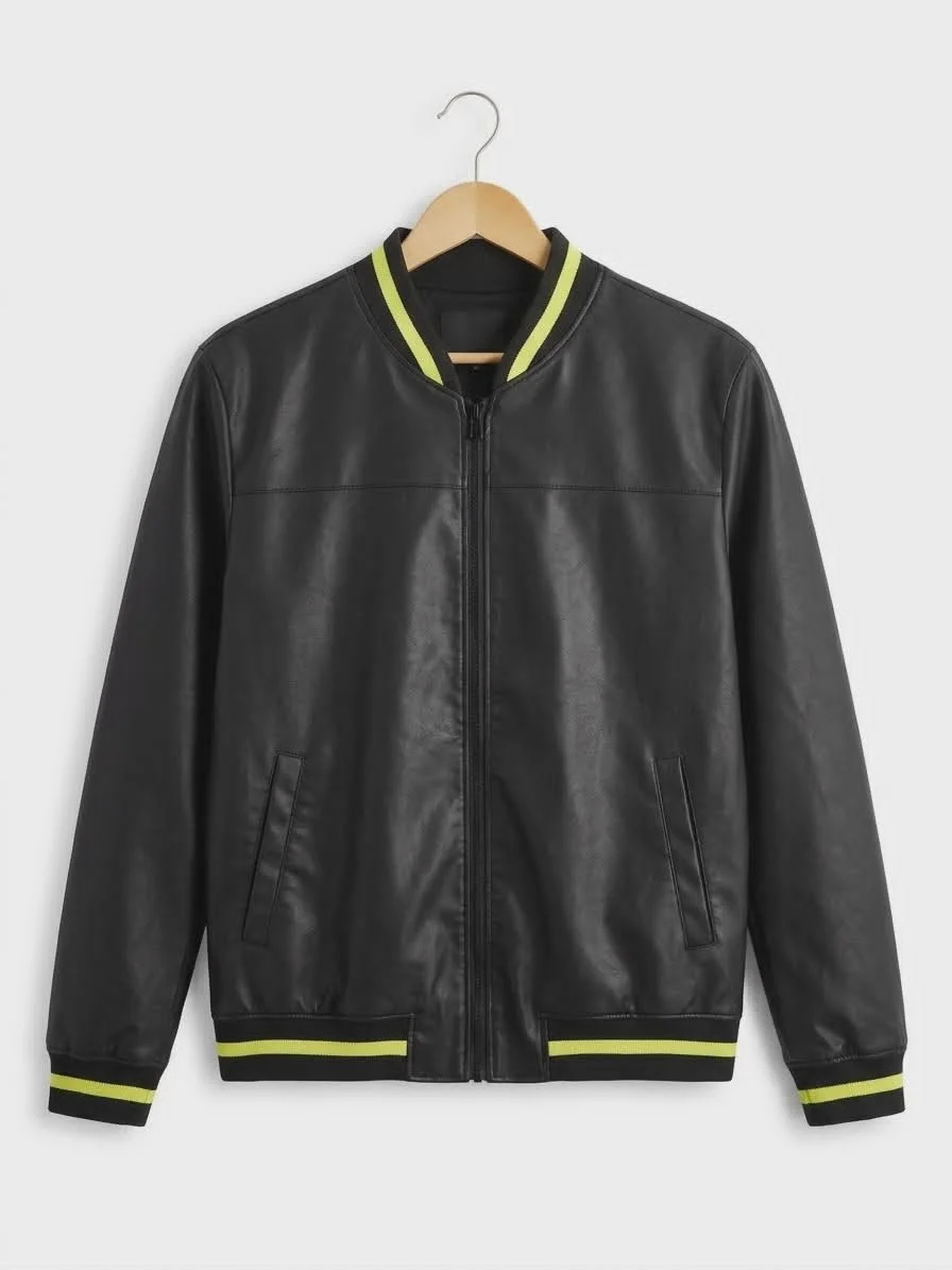 DRICOPER Black Bomber Jacket
