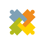 Four colorful puzzle pieces interconnected.