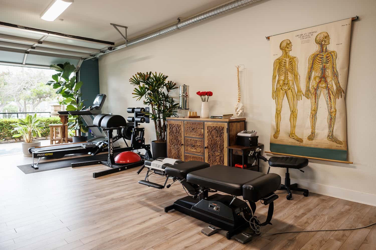  Leander chiropractic table and rehab gym at Structure Chiropractic Carlsbad CA