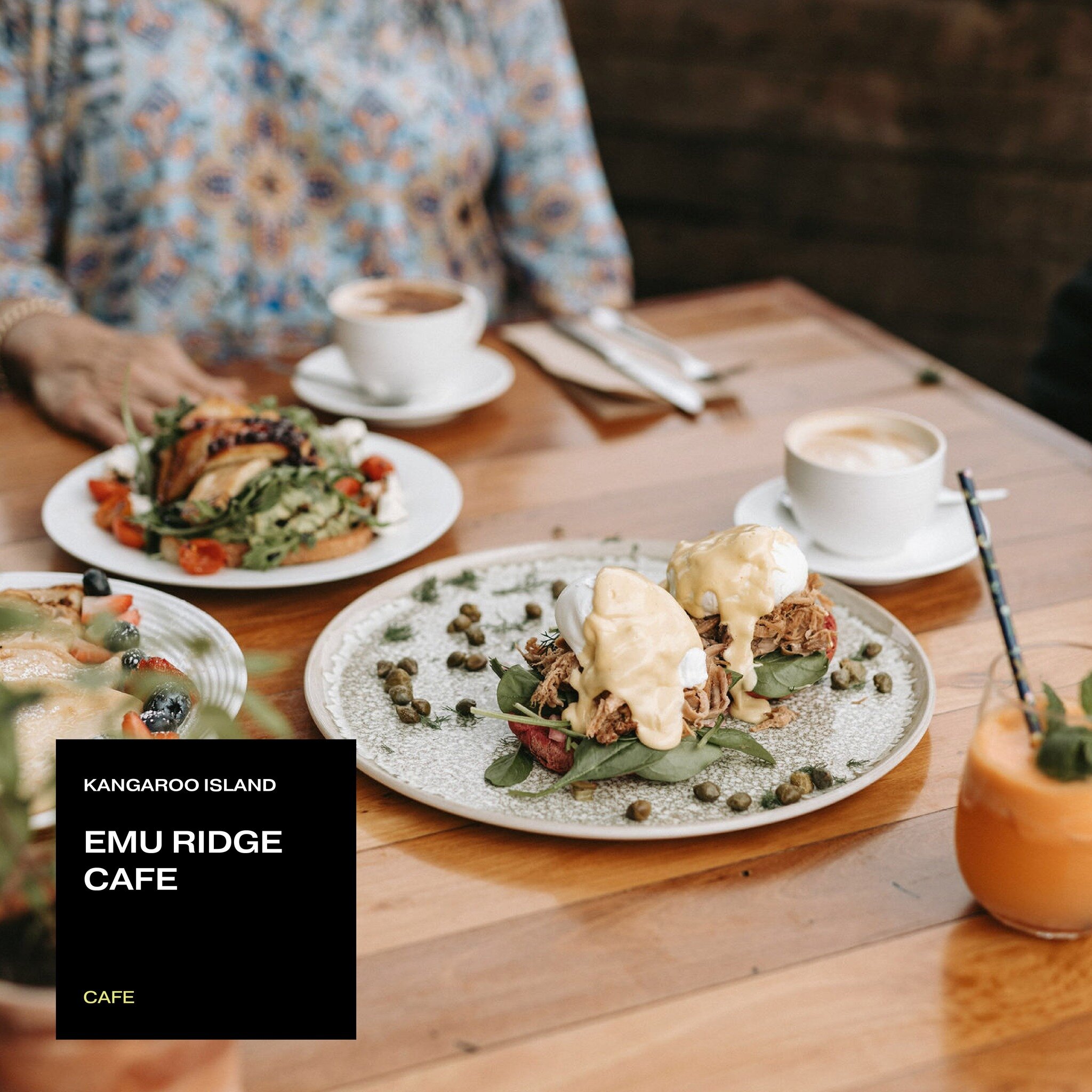 Wander through the native scrubland of KI and you might just stumble across one of their hidden gems &ndash; @emuridgeeucalyptus.
 
Known for its delicious breakfasts, lunches, snacks, and most importantly, its award-winning locally roasted barista c