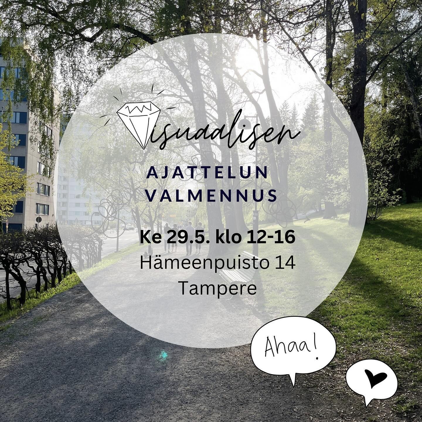 H&auml;meenpuisto kutsuu uuden oppimisen &auml;&auml;relle! 🌳💎 Kaipaatko kev&auml;&auml;seen inspiraation pirskahdusta ja oman osaamisen innostavaa kehitt&auml;mist&auml;? Visuaalista ajattelua on tarjolla 29.5. Klo 12-16 H&auml;meenpuistossa. 

Va