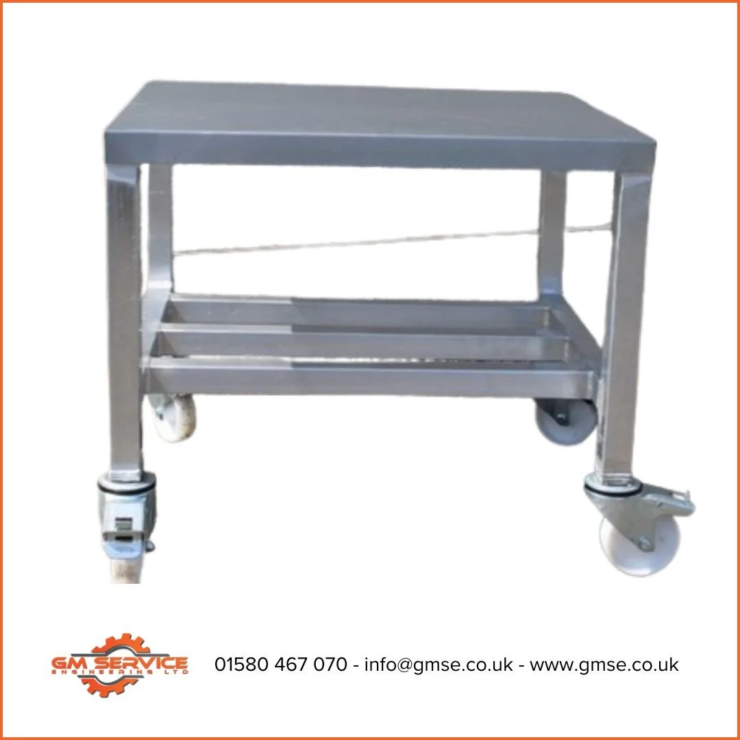 2x2’ Stainless Steel Table on Castors