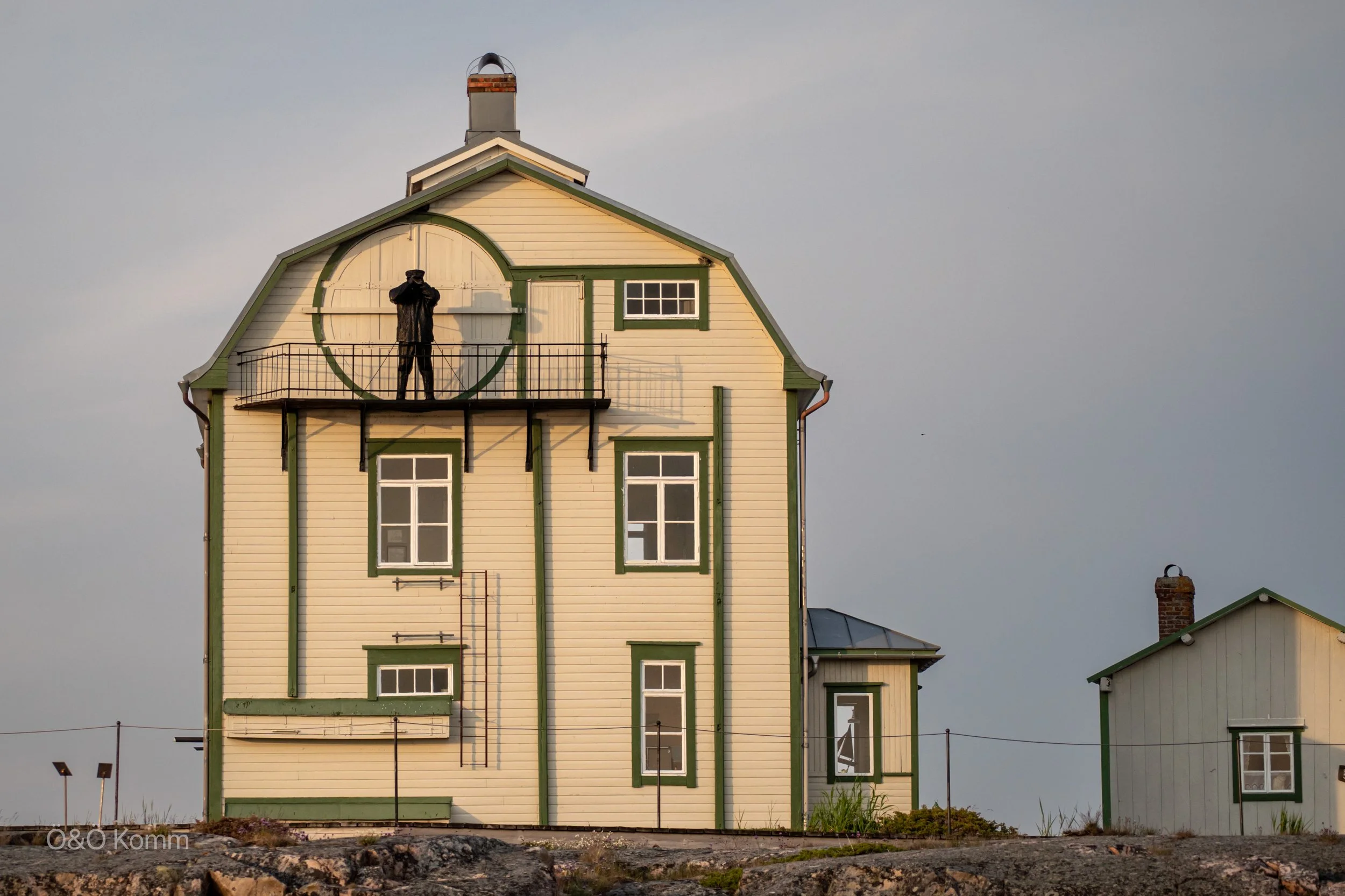 Old pilot station building at Kobba Klintar in the Åland archipelago 
