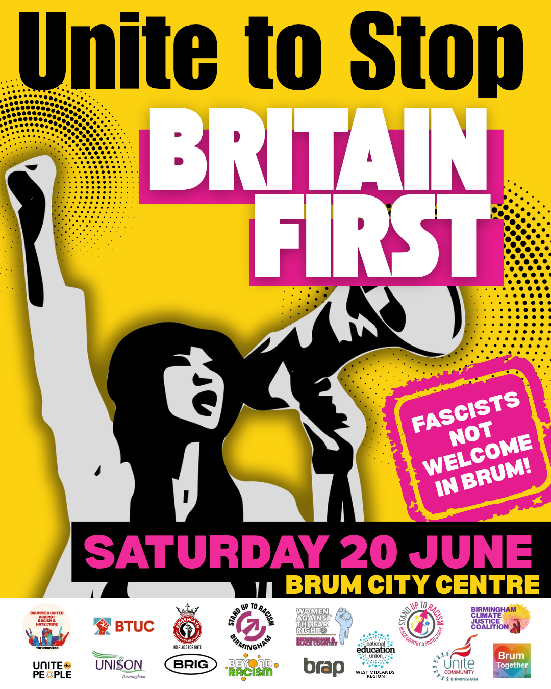 Birmingham Stands United Against Britain First